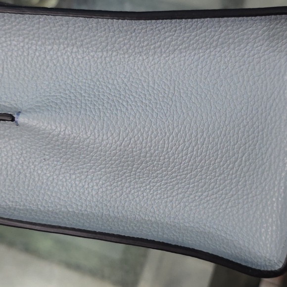 Coach Blue Leather Ombre Satchel - Picture 7 of 9